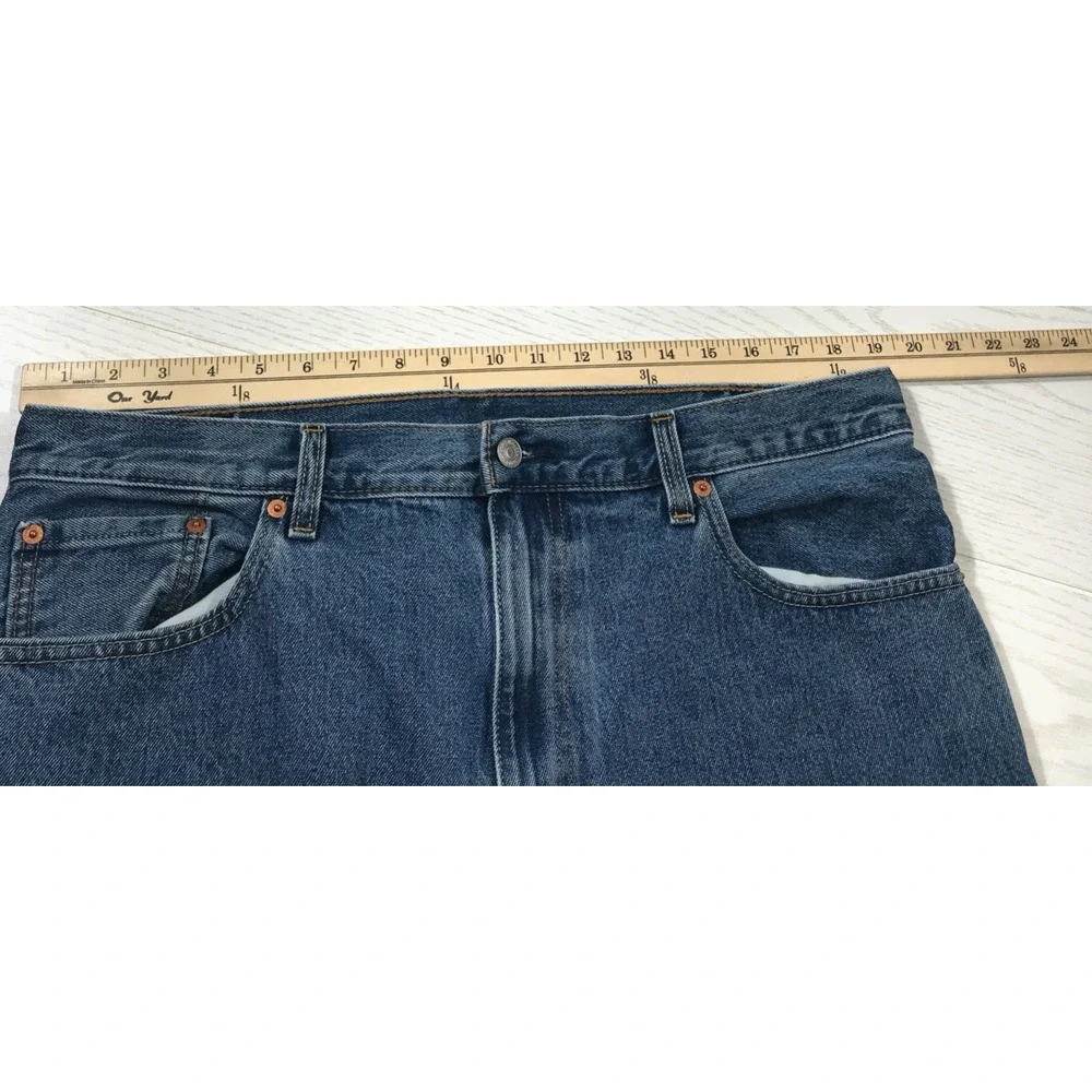 Levis 517 Bootcut Jeans Men 38x34 Blue Medium Wash Western Workwear Denim Cotton
